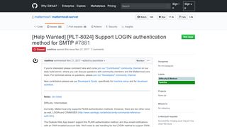 
                            5. [Help Wanted] [PLT-8024] Support LOGIN authentication method for ...