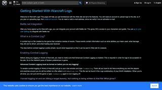 
                            2. Help - Warcraft Logs - Combat Analysis for Warcraft