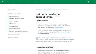 
                            13. Help with login verification - Twitter support