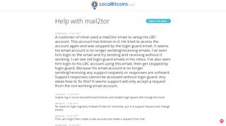 
                            12. Help with mail2tor | Localbitcoins - Muut