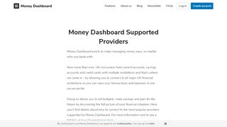 
                            7. Help with online banking logins - Money Dashboard