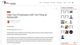 
                            11. Help Your Employees with Tax Filing at Mytaxcafe - TheRodinhoods