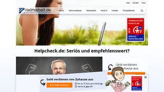 
                            10. Helpcheck.de: Seriös und empfehlenswert? | Heimarbeit.de √