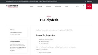 
                            6. Helpdesk - IT-Helpdesk » FH JOANNEUM