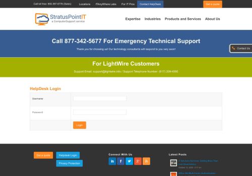 
                            6. HelpDesk Login Form - ComputerSupport.com