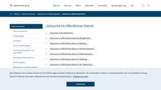 
                            5. HELP.gv.at: Jobsuche im öffentlichen Dienst