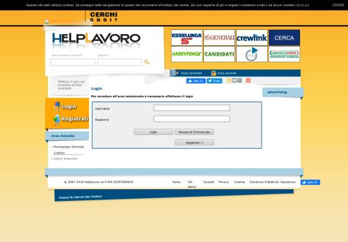 
                            13. HelpLavoro.it - Home Page Azienda - Login