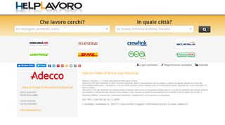 
                            9. HelpLavoro.it - Offerte di lavoro Adecco Filiale di Roma Sud Industrial