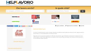
                            10. HelpLavoro.it - Offerte di lavoro Generali Italia S.p.A.