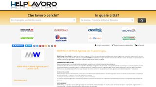 
                            9. HelpLavoro.it - Offerte di lavoro MAW Men At Work Agenzia per il ...