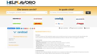 
                            8. HelpLavoro.it - Offerte di lavoro Randstad Filiale di Arco