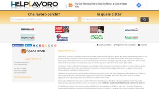 
                            8. HelpLavoro.it - Offerte di lavoro Space Work S.r.l.