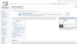 
                            5. Help:Logging in - Wikipedia
