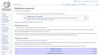 
                            4. Help:Reset password - Wikipedia