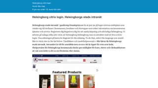 
                            6. Helsingborg citrix login - femaleprizz.se