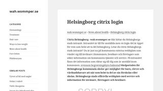 
                            10. Helsingborg citrix login | wah.wommper.se