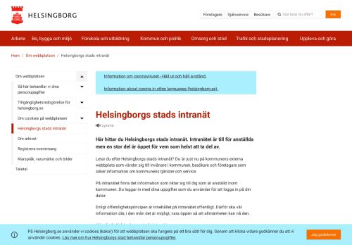 
                            10. Helsingborgs stads intranät | Helsingborg.se