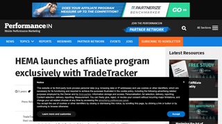 
                            13. HEMA launches affiliate program exclusively with TradeTracker