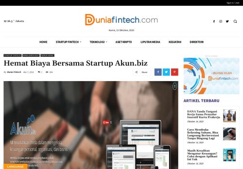 
                            7. Hemat Biaya Bersama Startup Akun.biz - Dunia Fintech