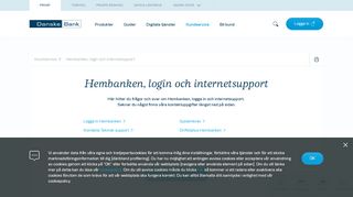 
                            5. Hembanken, login och internetsupport | Danske Bank