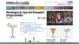 
                            9. Hemingway Special Daiquiri (Papa Doble) Cocktail Recipe