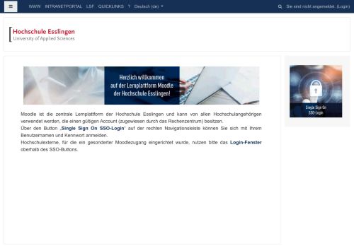 
                            4. HEmoodle - Moodle E-Learning - Hochschule Esslingen