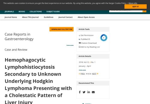 
                            12. Hemophagocytic Lymphohistiocytosis Secondary to Unknown ...