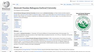 
                            8. Hemwati Nandan Bahuguna Garhwal University - Wikipedia