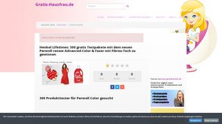 
                            8. Henkel Lifetimes: 300 gratis Testpakete mit dem neuen Perwoll renew ...