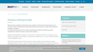 
                            9. HEP ODS - Dostava očitanja brojila - HEP-a