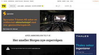 
                            5. Her smeller Norges nye supervåpen - Tu.no