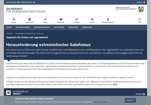 
                            1. Herausforderung extremistischer Salafismus - IM NRW