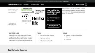 
                            8. Herbalife - ConsumerAffairs.com