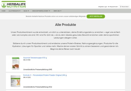 
                            4. Herbalife - Deutschland - Produkte