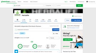 
                            10. Herbalife Independent Distributor Reviews | Glassdoor