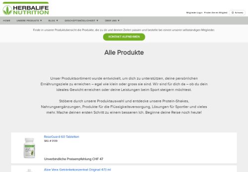 
                            4. Herbalife - Schweiz - PRODUKTE