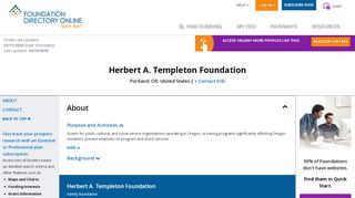 
                            12. Herbert A. Templeton Foundation | Find Grantmakers & Nonprofit ...