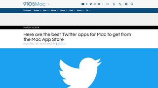 
                            8. Here are the best Twitter apps for Mac to get from the Mac App Store ...