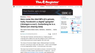 
                            9. Here come the riled MPs (it's private, huh), Facebook's a digital ...