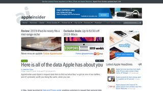 
                            10. Here is all of the data Apple has about you - AppleInsider
