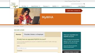 
                            1. here: LOGIN - Western Health Advantage