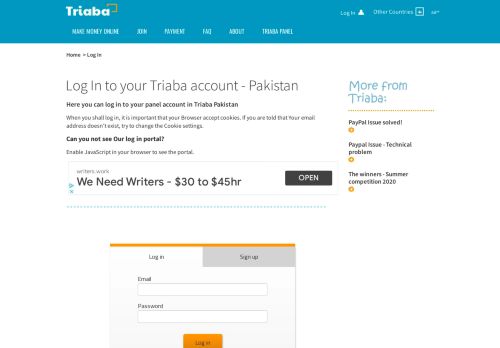 
                            7. Here you can log in to your panel account in Triaba Pakistan