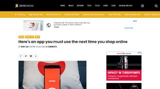 
                            6. Here's an app you must use the next time you shop online ...