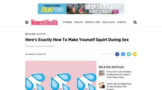 
                            12. Here's Exactly How To Make Yourself Squirt During Sex