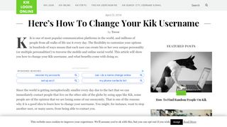 
                            12. Here's How To Change Your Kik Username - Kik Login Online