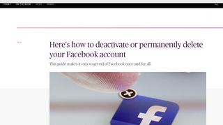 
                            8. Here's how to deactivate or permanently delete your Facebook ...