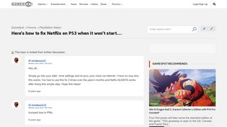 
                            7. Here's how to fix Netflix on PS3 when it won't start ...