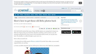 
                            11. Here's how to get those old Bebo photos back · TheJournal.ie