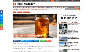 
                            11. Here's how to taste Honey properly | Irish Examiner