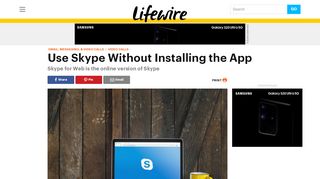 
                            8. Here's How to Use Skype without Downloading and ... - Lifewire